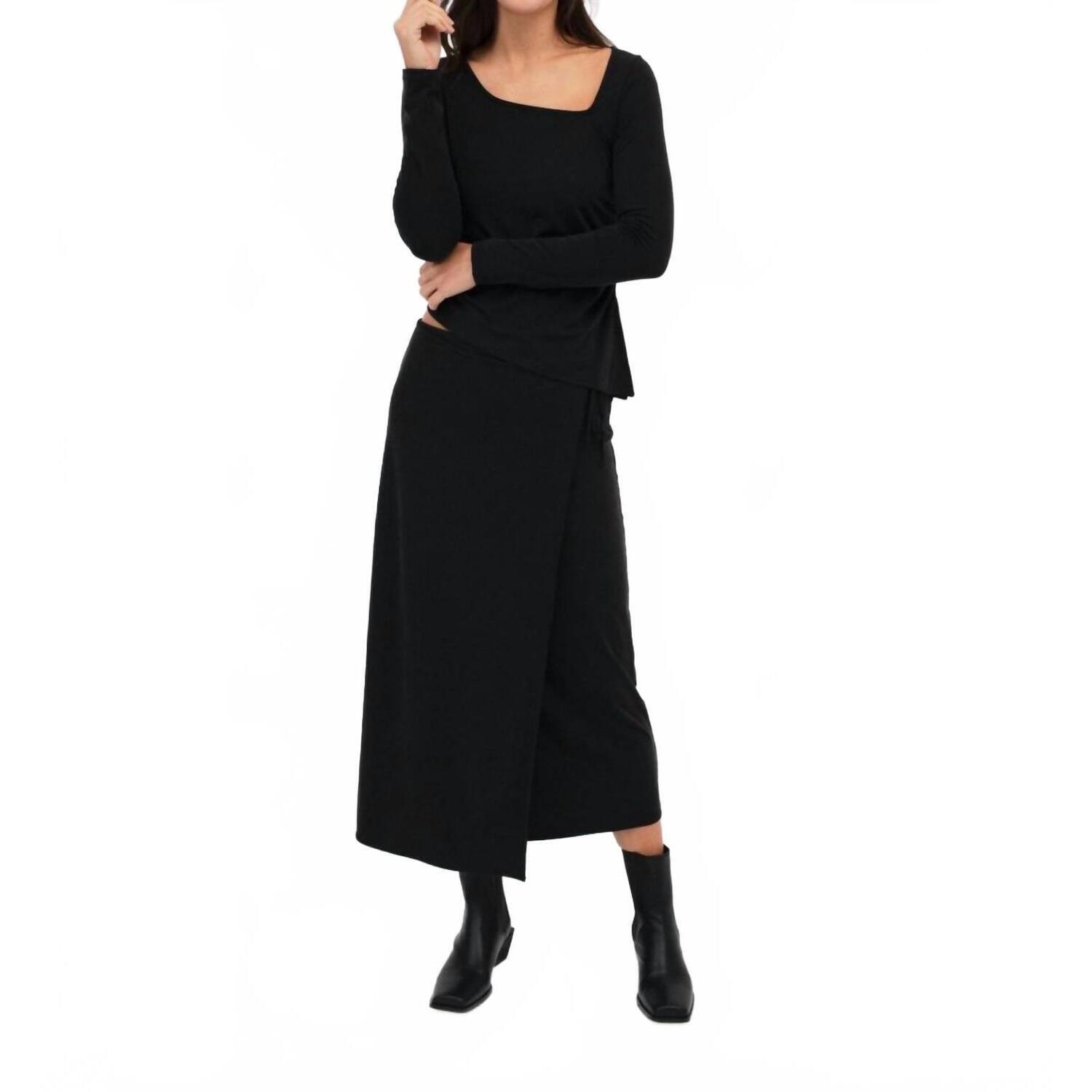 New Mus & Bombon Spital Skirt In Black
